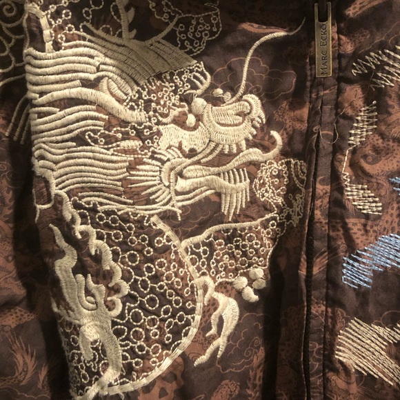 🐲🎃Vintage Marc Ecko Cut & Sew Embroidered Jacket- 687 $180 or $150 w/offer - Picture 5 of 7
